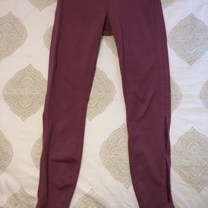 Pink Gaiam Leggings with Calf Cutout